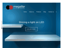 Tablet Screenshot of megalite.co.za